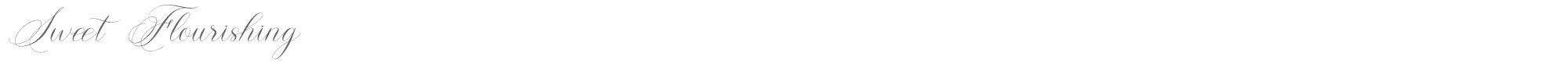 Sample characters Sweet Flourishing Font